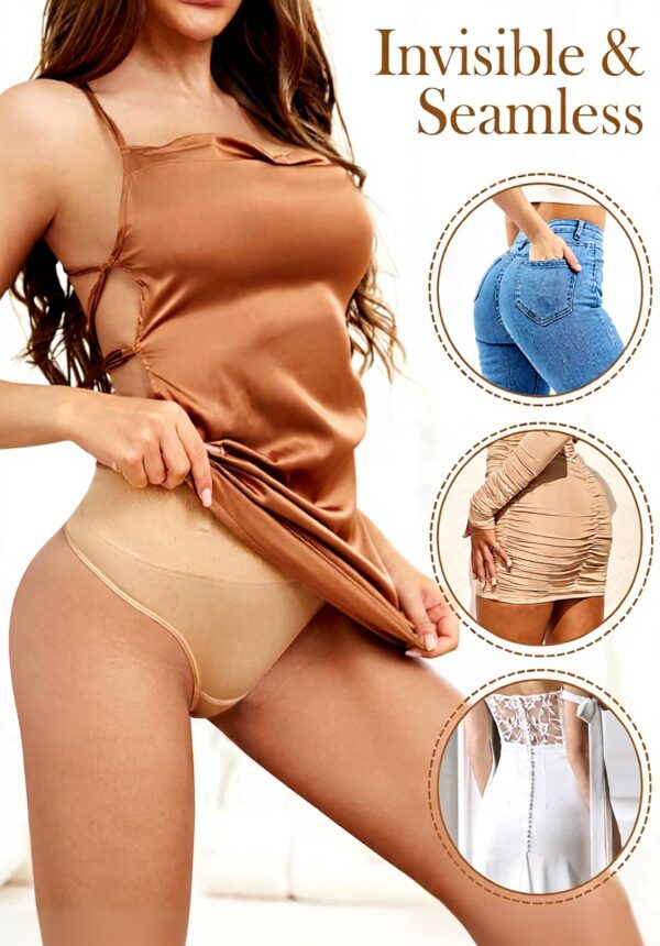 MELLIEX String Gainant Ventre Plat Femme Noir Nude Shapewear