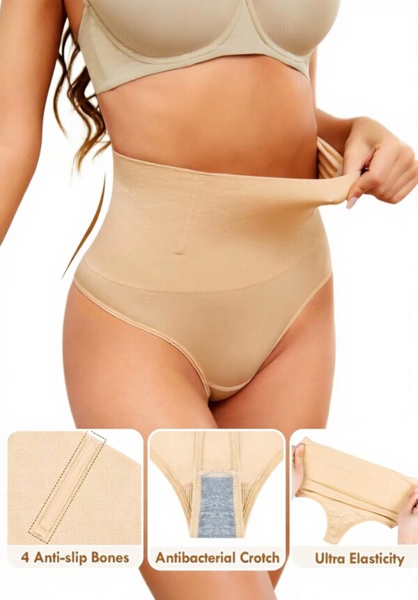 MELLIEX String Gainant Ventre Plat Femme Noir Nude Shapewear