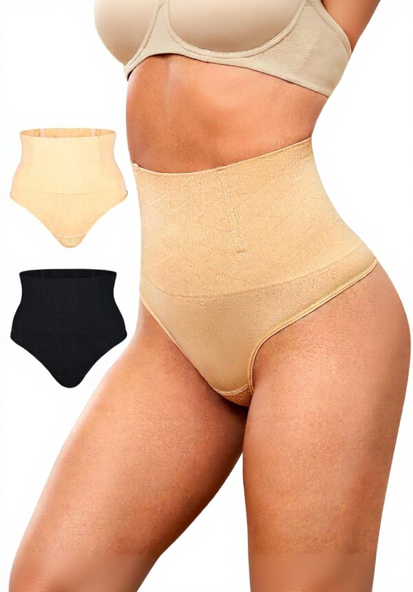 MELLIEX String Gainant Ventre Plat Femme Noir Nude Shapewear