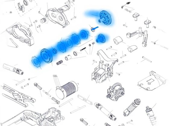 Pignon 57T Mesimsple ARA310949 pour Arrma 110 robuste