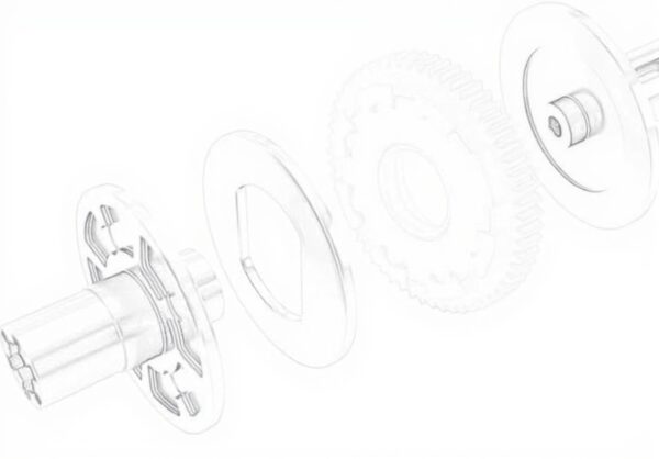 Pignon 57T Mesimsple ARA310949 pour Arrma 110 robuste