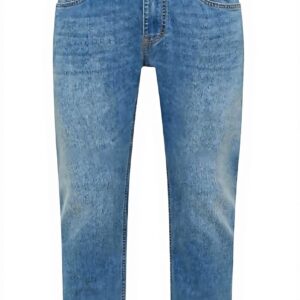 Jeans Mustang Oregon Slim Homme Classique Bleu Moyen