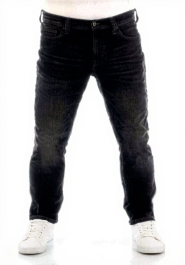Jean Mustang Vegas Homme Slim Coton Stretch Noir Bleu