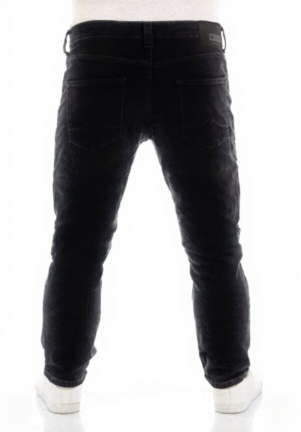 Jean Mustang Vegas Homme Slim Coton Stretch Noir Bleu