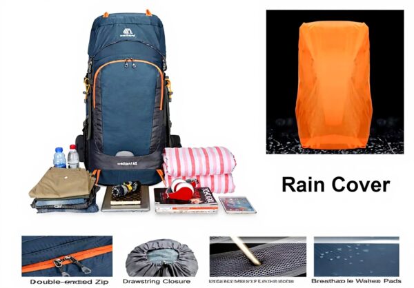Sac à dos randonnée 65L Mxaeyar léger imperméable homme