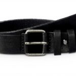 Ceinture en cuir Nudie Dwayne 36 pouces noir femme