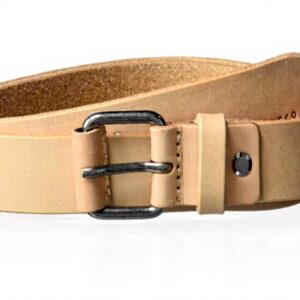 Ceinture en cuir Nudie Dwayne Homme Naturel Noir
