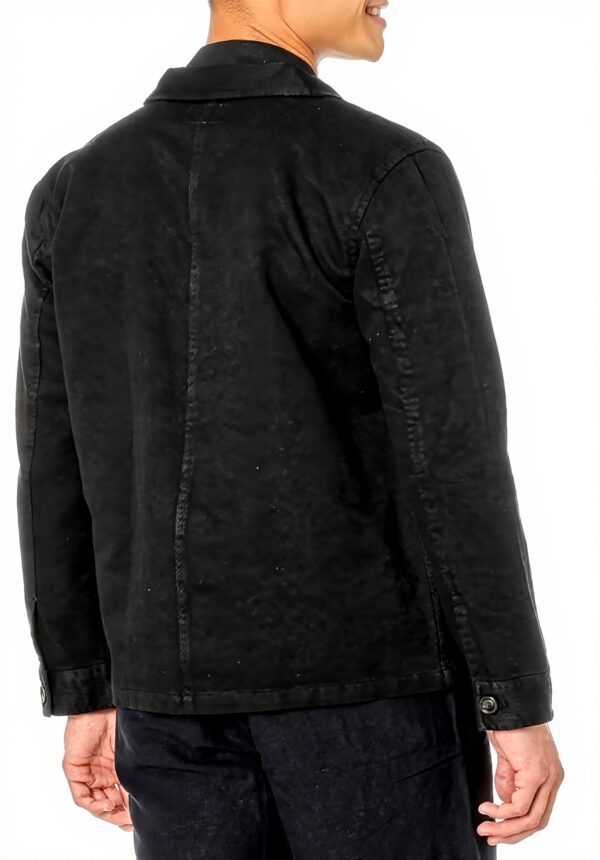 Blouson Nudie Jeans Barney Worker coton bio homme noir