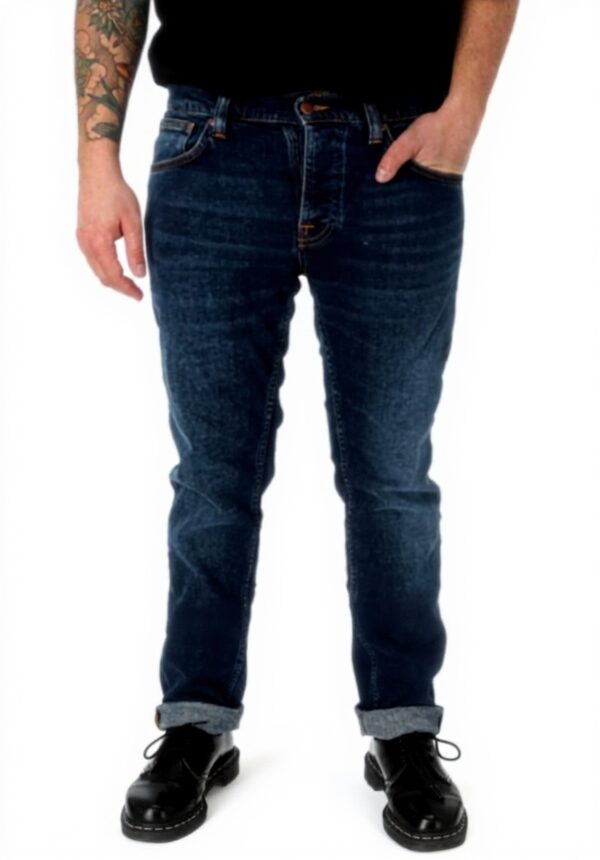 Jeans Nudie Jeans Grim Tim Homme Coupe Slim Durable