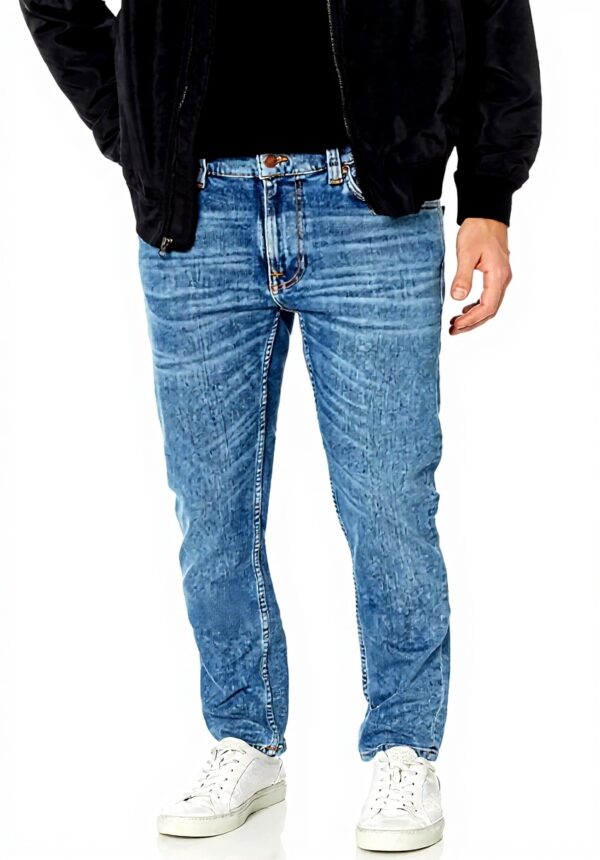 Nudie Jeans Lean Dean Orange Perdu Jeans Homme Coton Bio