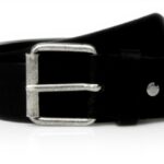 Ceinture cuir unisexe Nudie Jeans Pedersson noir 90 cm
