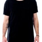 T-shirt Nudie Jeans Roger Slub coton bio homme noir