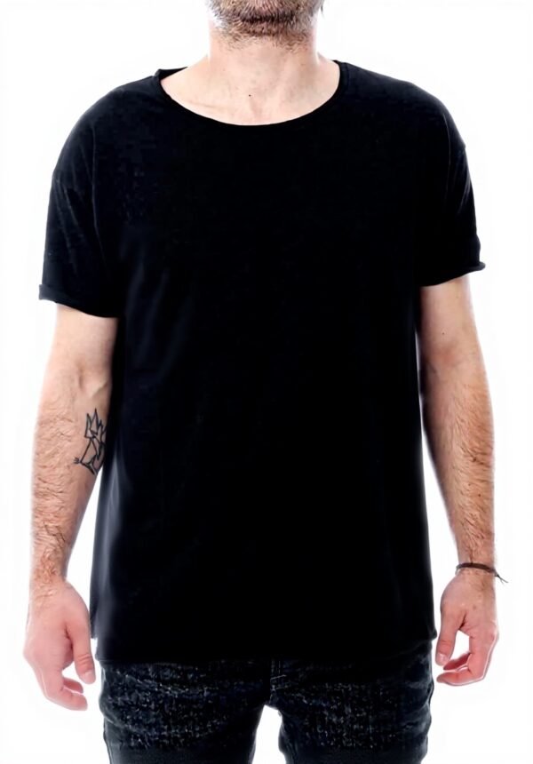T-shirt Nudie Jeans Roger Slub coton bio homme noir