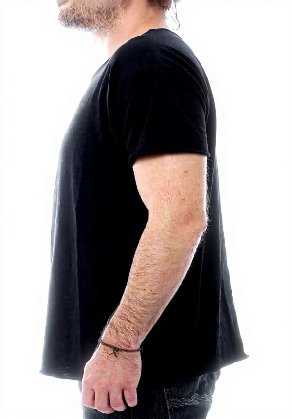 T-shirt Nudie Jeans Roger Slub coton bio homme noir