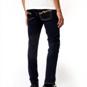 Jean Skinny Nudie Jeans Coton Bio Orange Foncé Sec