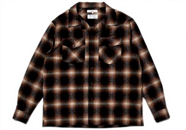 Chemise Nudie Jeans Vincent Shadow Check Marron Homme
