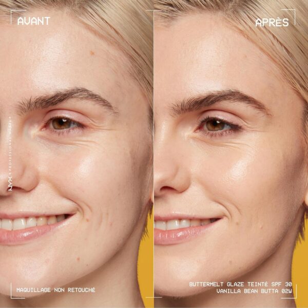 Fond de teint NYX Buttermelt Glaze hydratant SPF30-1