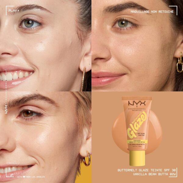 Fond de teint NYX Buttermelt Glaze hydratant SPF30-2