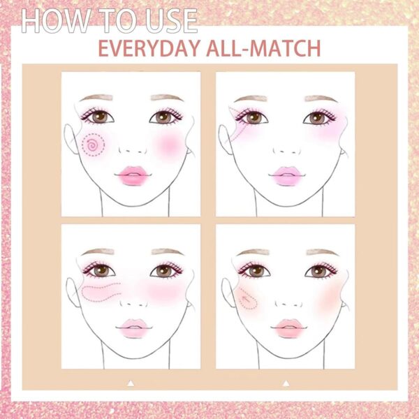 Palette fard à joues crème Beauty Searcher 12 couleurs-4