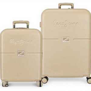 Valise Cabine Pepe Jeans Polypropylène Léger 4 Roues