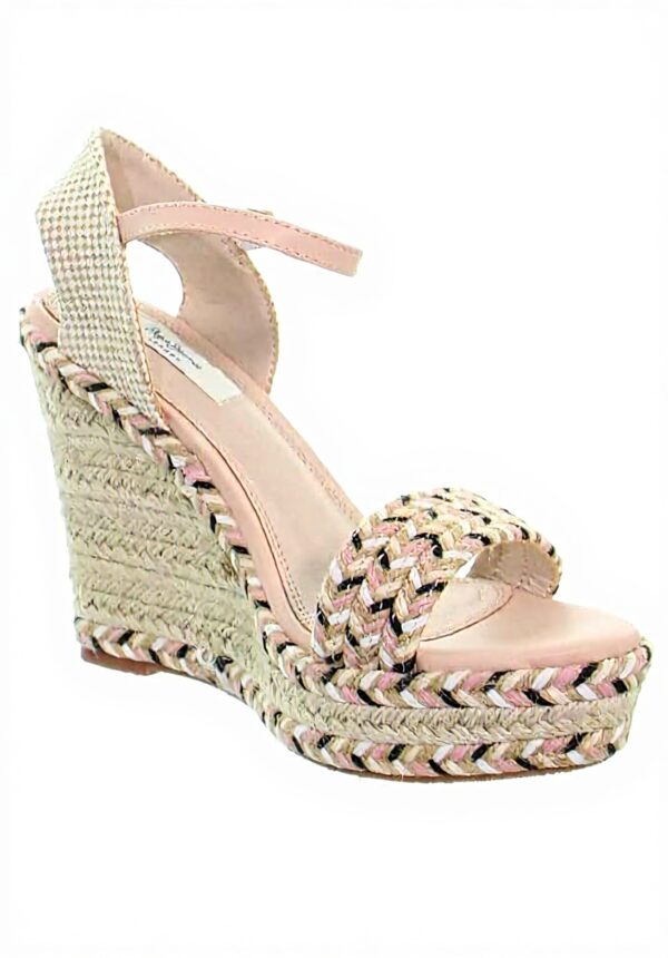 Sandales mode Pepe Jeans compensées rose nu-pieds femme