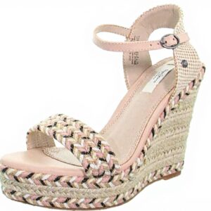 Sandales mode Pepe Jeans compensées rose nu-pieds femme