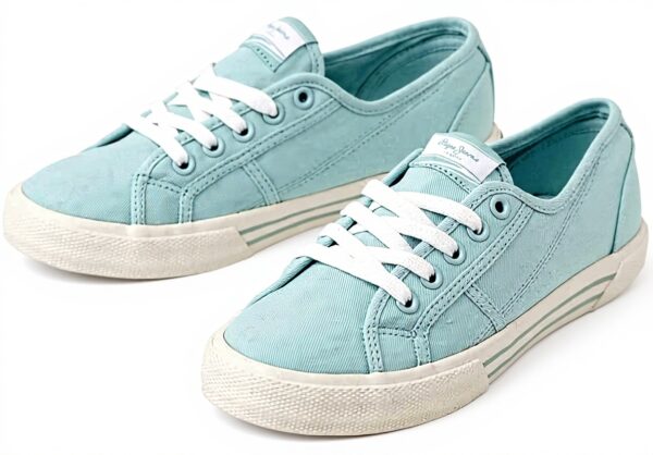 Baskets Pepe Jeans Brady Basic Blanc femme décontractées