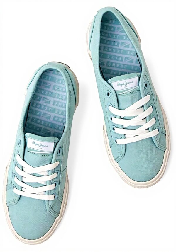 Baskets Pepe Jeans Brady Basic Blanc femme décontractées