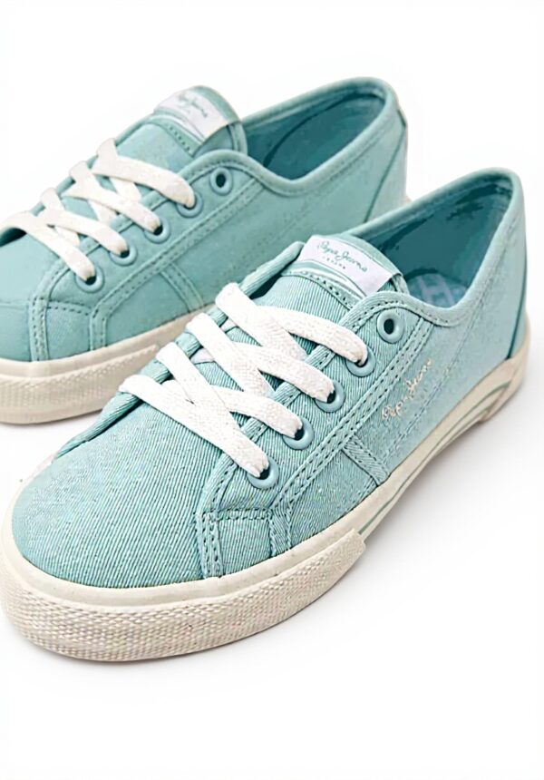 Baskets Pepe Jeans Brady Basic Blanc femme décontractées