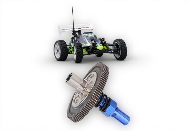 plplaaoo RC Car Gear Set 91T Big Gear avec 17T 19T 21T Pinions Compatible pour Arrma Senton 1 10 Granite Big Rock Vorteks Typhon Bleu foncé (Bleu foncé)