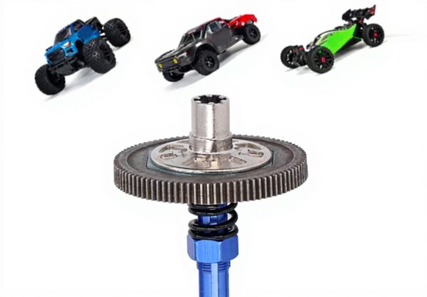 plplaaoo RC Car Gear Set 91T Big Gear avec 17T 19T 21T Pinions Compatible pour Arrma Senton 1 10 Granite Big Rock Vorteks Typhon Bleu foncé (Bleu foncé)