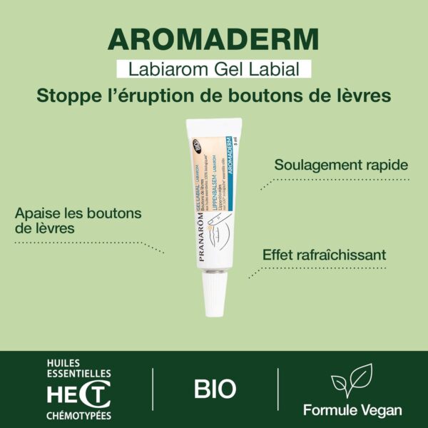 Gel labial bio boutons lèvres huiles essentielles Pranarôm-1