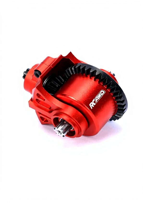Module transmission RCAWD ARRMA 37T 13T aluminium rouge