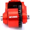 Module transmission RCAWD ARRMA 37T 13T aluminium rouge