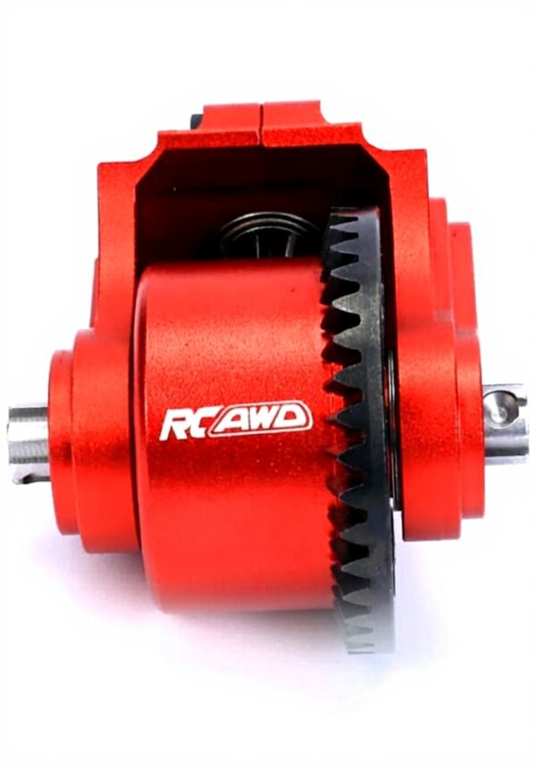 Module transmission RCAWD ARRMA 37T 13T aluminium rouge