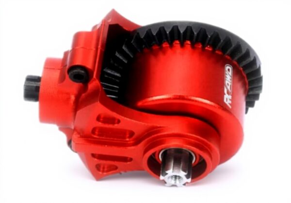 Module transmission RCAWD ARRMA 37T 13T aluminium rouge