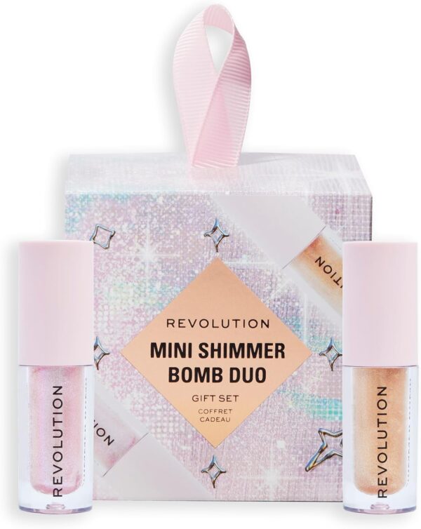 Gloss Revolution Beauty Mini Shimmer Bomb Duo Lèvres Végan-0