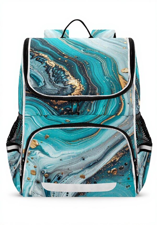 Sac à dos enfant sawoinoa marbre turquoise granit