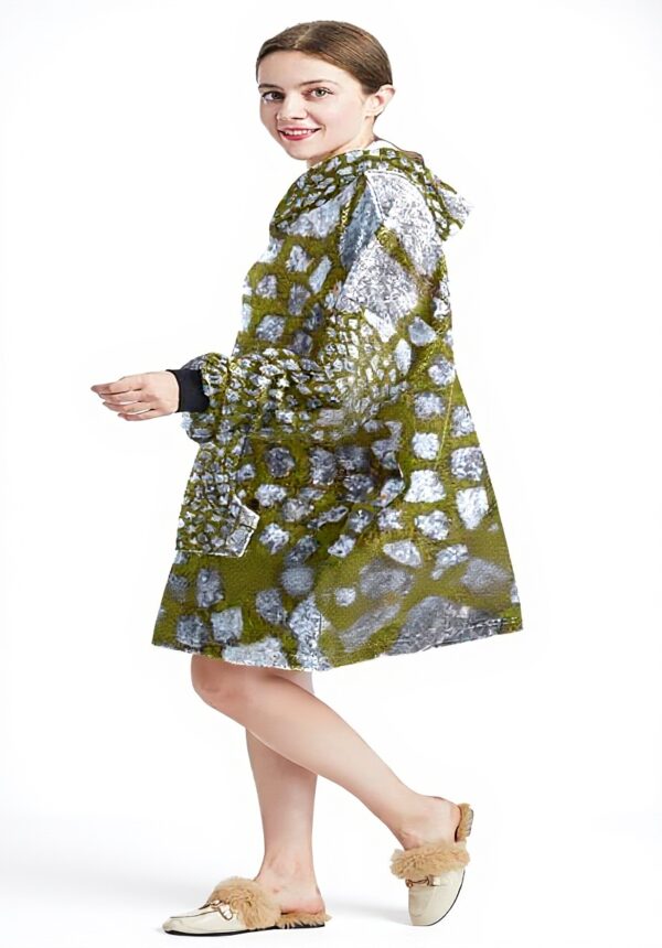 Sweat à capuche surdimensionné granit multicolore Générique