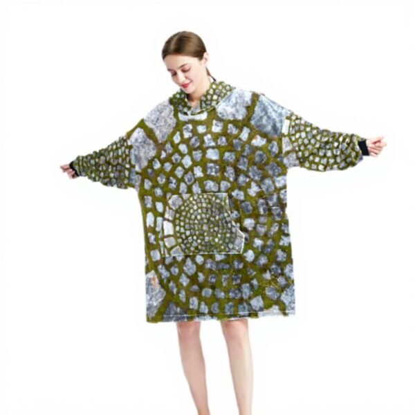 Sweat à capuche surdimensionné granit multicolore Générique