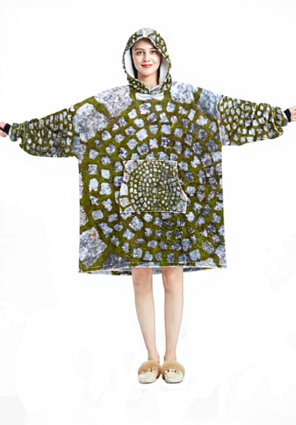 Sweat à capuche surdimensionné granit multicolore Générique