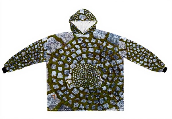 Sweat à capuche surdimensionné granit multicolore Générique