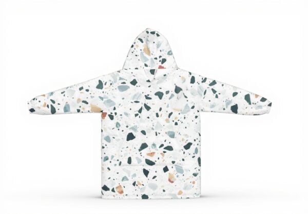 Sweat à capuche MUMICO flanelle terrazzo surdimensionné