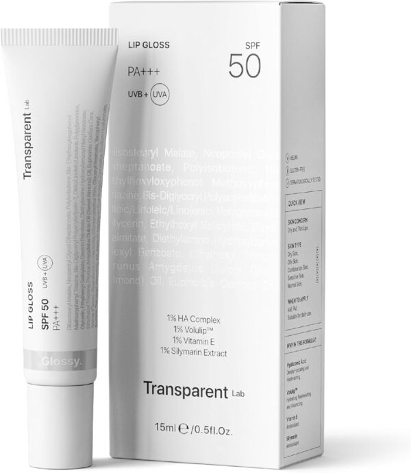 Gloss hydratant SPF 50 Niche Beauty Lab lèvres brillantes-6