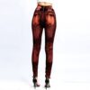 Uwdiohq Leggings Femme Élastique Imitation Denim Sport Yoga