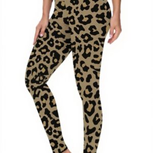 Legging de Sport Femme Uwdiohq Imprimé Élastique