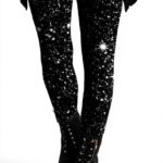 Leggings femme imprimés pailletés sport doux gainant Uwdiohq