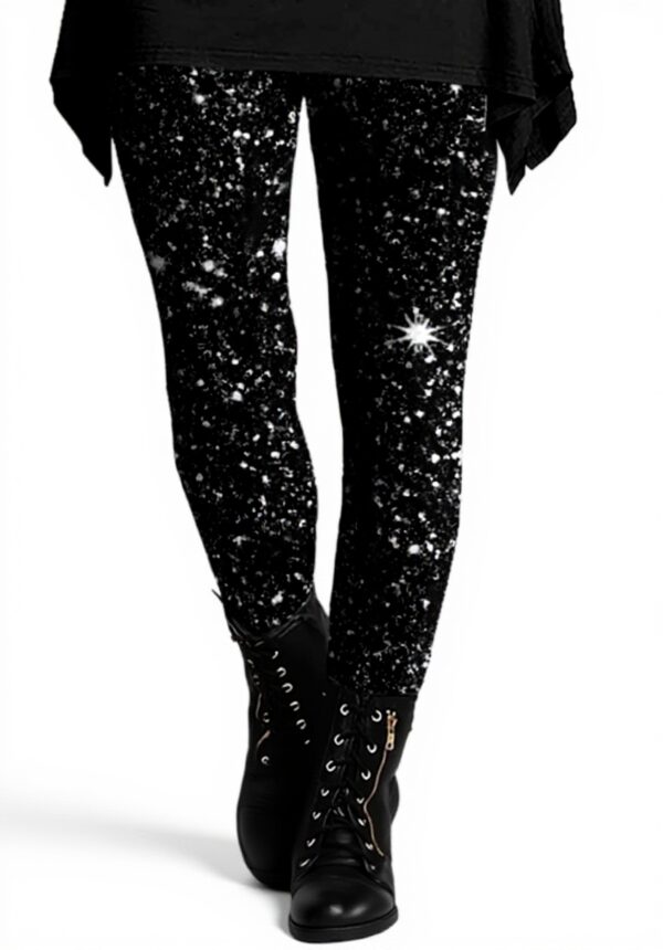 Leggings femme imprimés pailletés sport doux gainant Uwdiohq