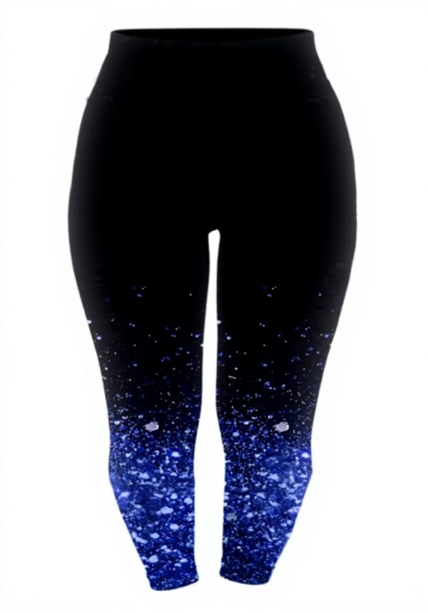 Leggings yoga femme imprimé taille haute sport fitness