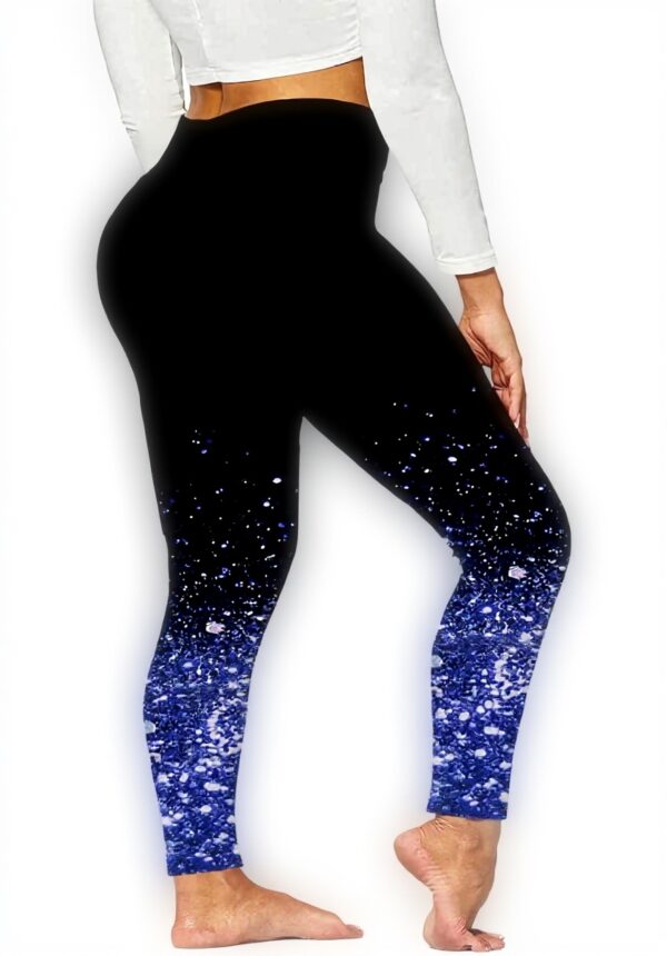 Leggings yoga femme imprimé taille haute sport fitness